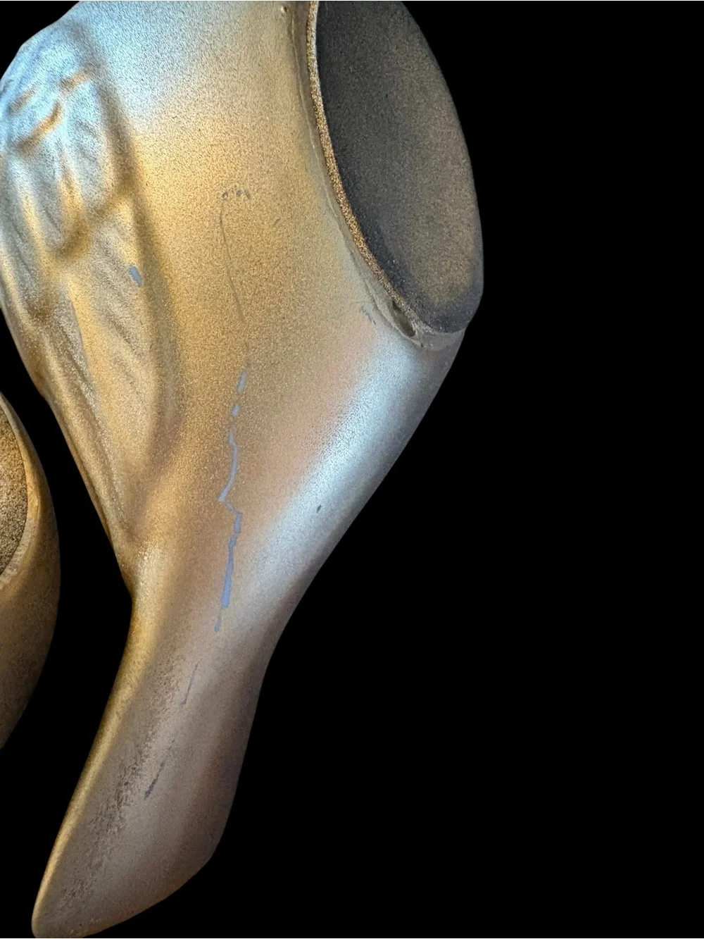 Ceramic Decorative Bird Figurines - Gold